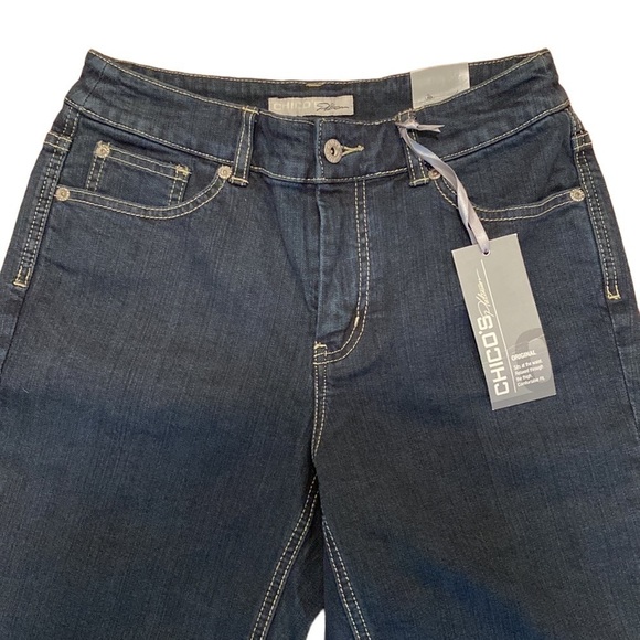 Chico’s Platinum Original Charm Crop Denim Jeans NWT - Picture 3 of 11